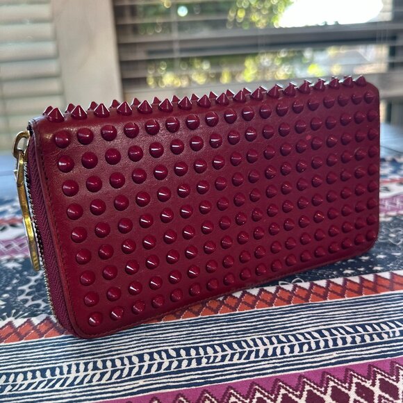 Christian Louboutin Handbags - Christian Louboutin Red Panettone Zip Wallet, Vintage, Preowned